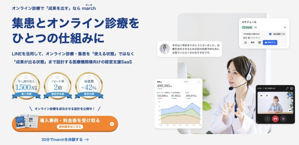 「march」を活用した電子処方箋まわりの患者フォロー・EC管理