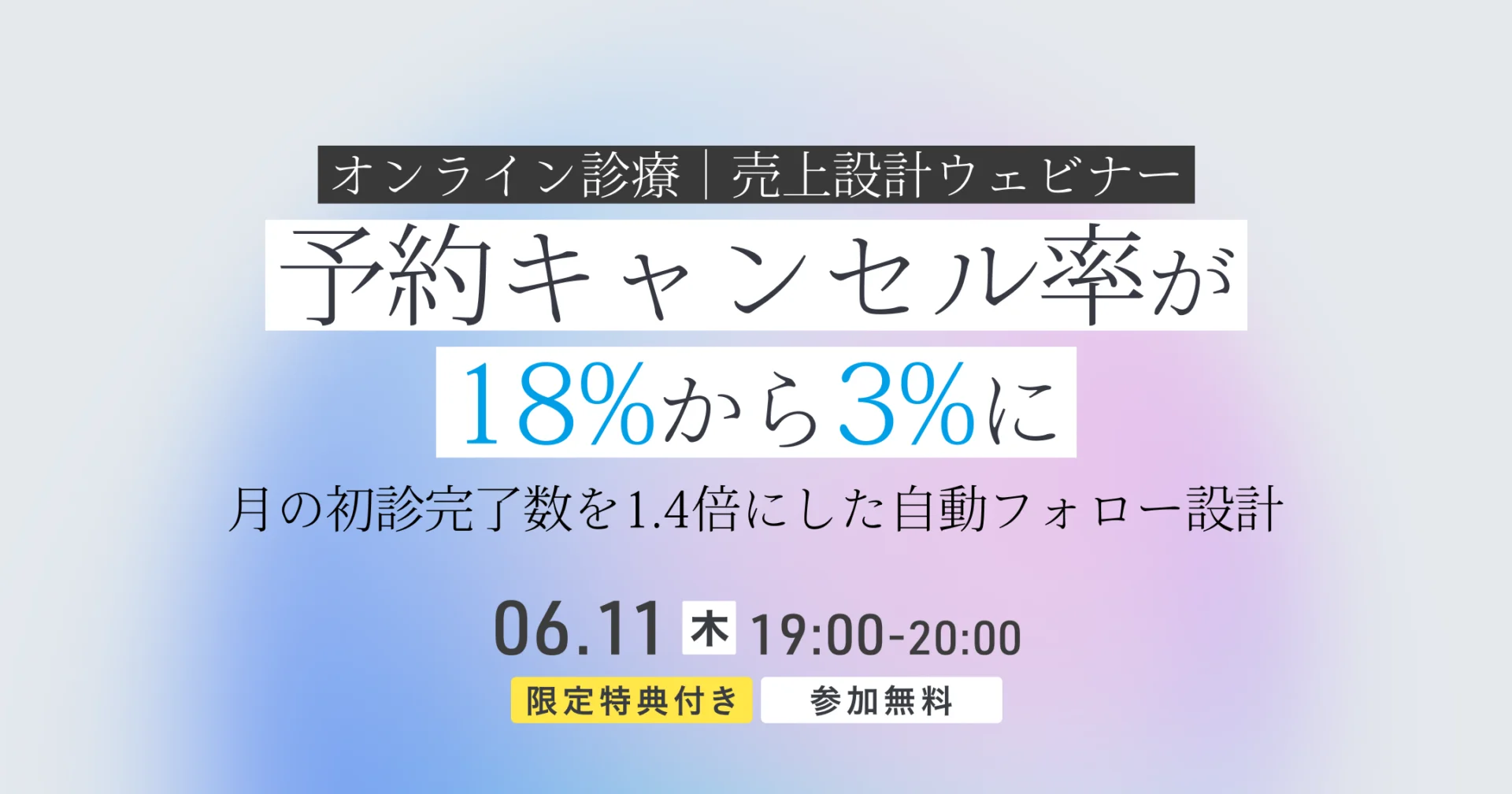 キャンセル率を15％下げて診察数を1.4倍にした自動フォロー設計